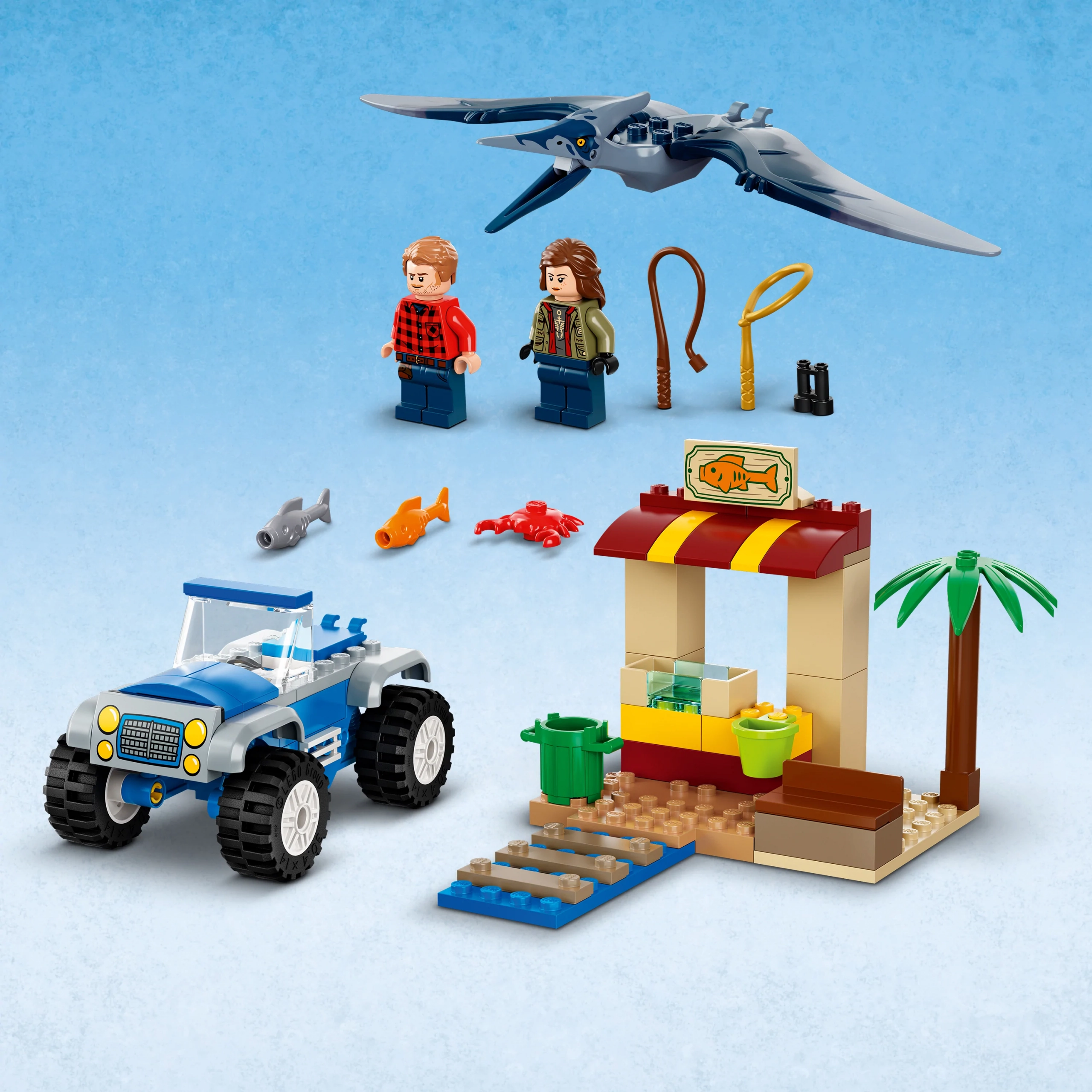 Kit Lego Jurassic World Caza Del Pteranodon 76943 +4 Años Cantidad de  piezas 94